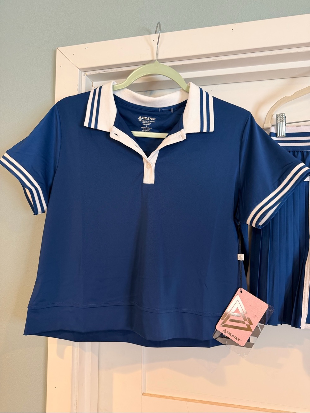 Navy Women's Tennis Polo & Skort Set - Picture 2 of 9